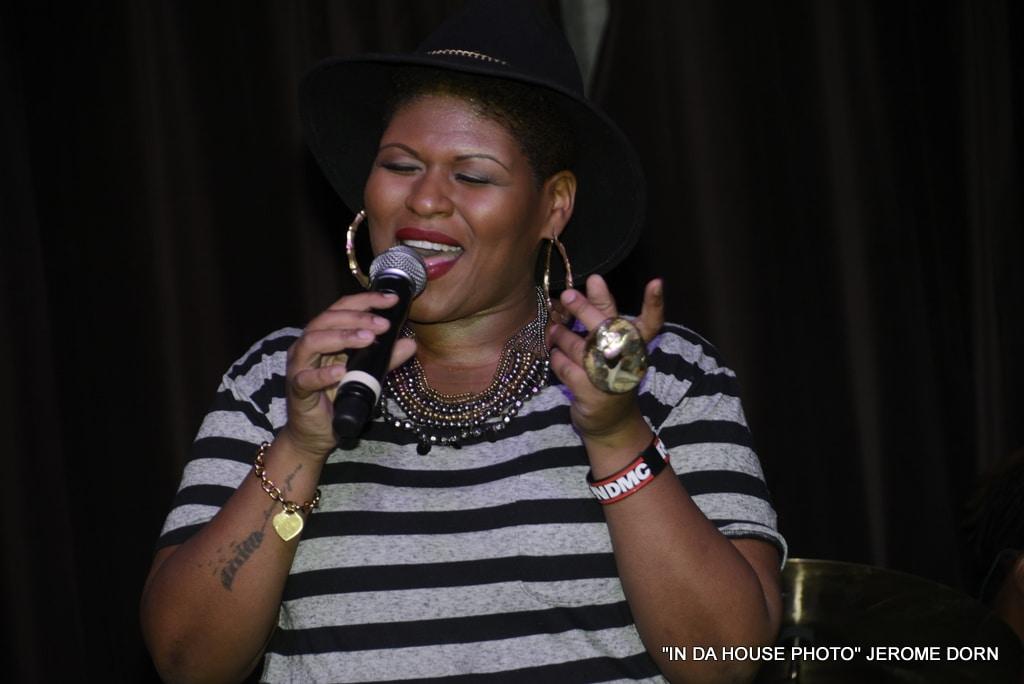 Recording artist Stacy Barthe performs at the 'Being Mary Jane' Mirrors & Music at Suite Lounge on January 27, 2015 in Atlanta, Georgia. (Photo Credit Jerome Dorn) 