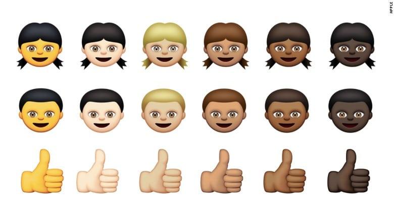 Apple unveils new racially diverse emojis