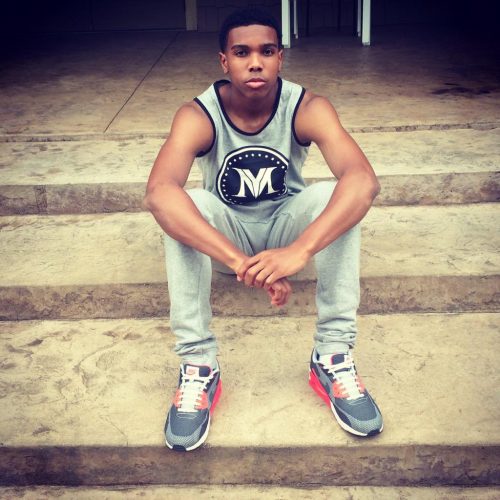 Brandon Iverson wearing items from his clothing line