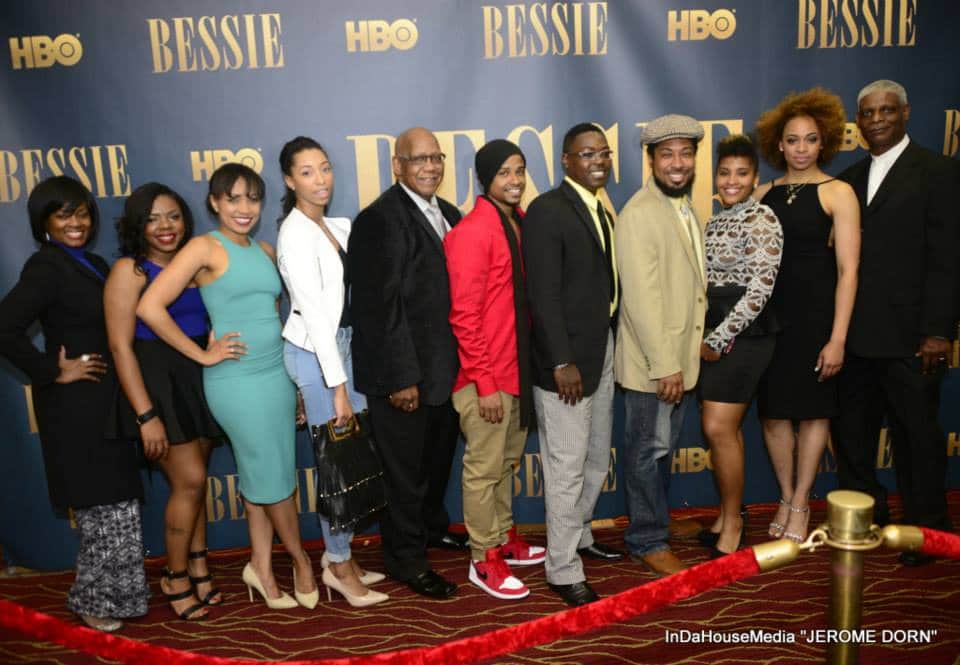Atlanta actors, dancers, singers and musicians in Bessie at the Atlanta premiere screening of HBO’s original film Bessie on May 4, 2015 at the Rialto Center for the Arts. Photo Credit: ‘InDaHouseMedia’ Jerome Dorn