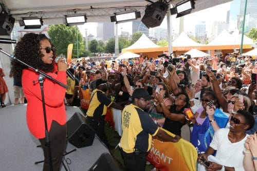 Oprah Winfrey at the ‘The Life You Want Weekend’ in Atlanta, Georgia. Photo Courtesy of Harpo Studios, Inc. / George Burns. (2014)