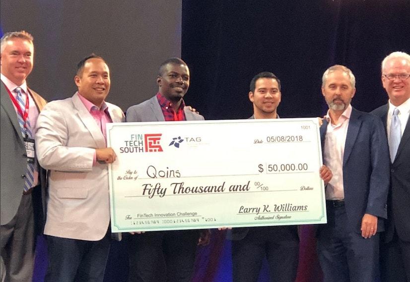 Qoins Wins $50K At Fintech South Conference