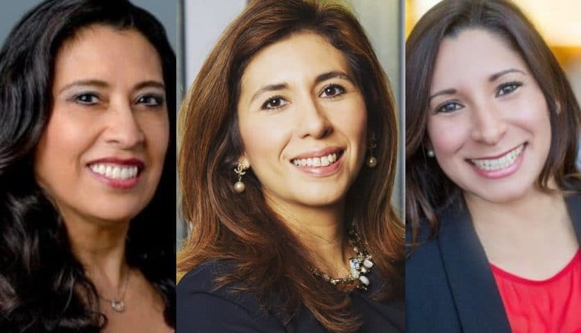 LATINA Style ‘Top 12 Corporate LATINA Executives of the Year’ nominees Gladys Lopez, Maria T. Lensing, Lisa McLin