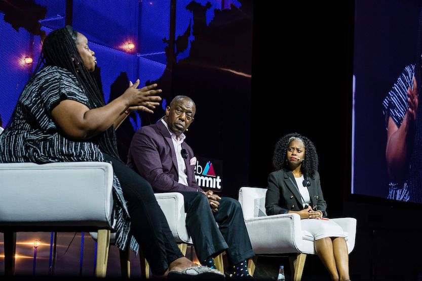 Black Innovation Alliance Members on stage at the Web Summit 2022