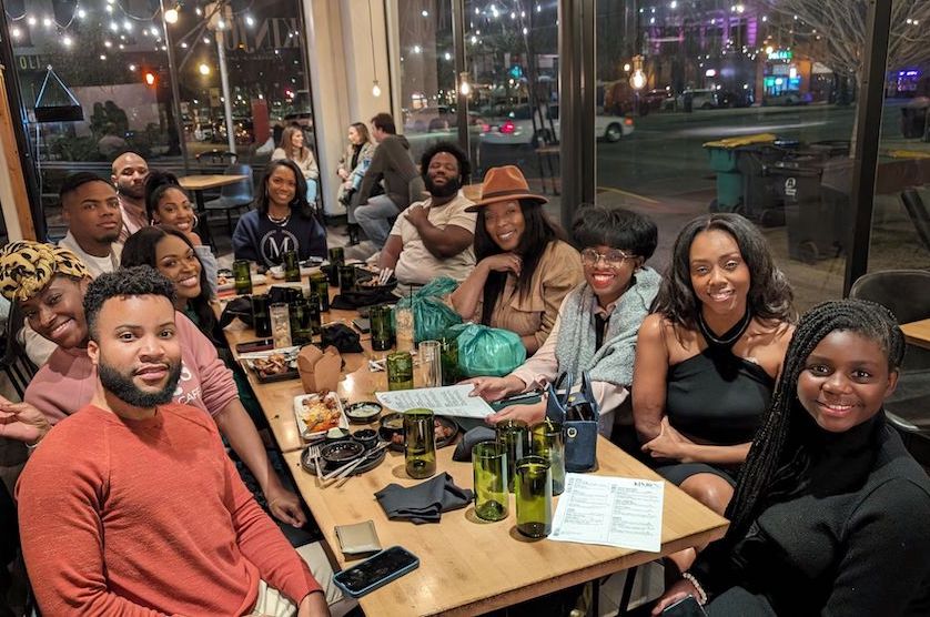 Crate co-founders Ariane and Christele Parham with Crate X community