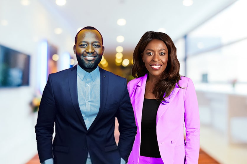 Moovn founder and CEO Godwin Gabriel and UrbanGeekz Founder and CEO Kunbi Tinuoye