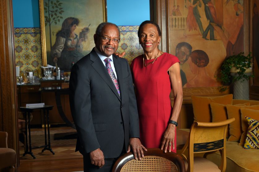 Eddie and Sylvia Brown, owners of The Ivy Hotel, Baltimore in Maryland