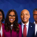(left to right) Joi Harris, Thasunda Brown Duckett, Dave Bozeman, Fred Lowery