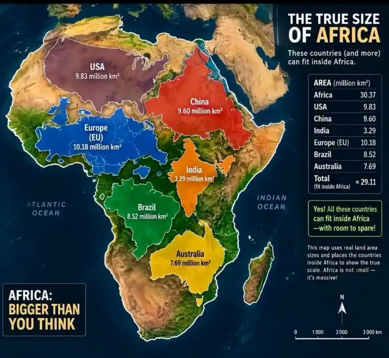 The True Map of Africa