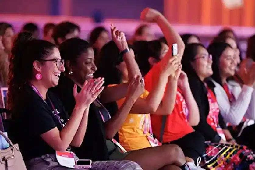 Women at the Grace Hopper Celebration of Women in Computing