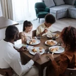 Black Household eating lunch