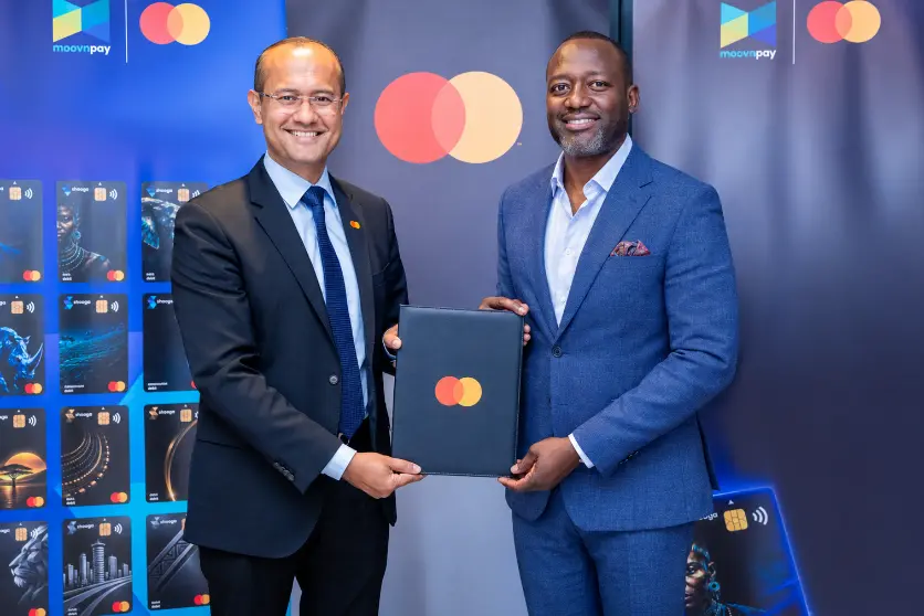 Shehryar Ali, Senior Vice President and Country Manager for East Africa and Indian Ocean Islands at Mastercard, and Godwin Gabriel, Mastermind and Group Chief Executive of Moovn Technologies