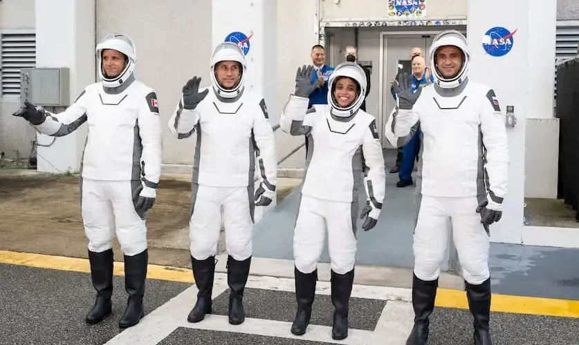 NASA's Crew-13 before their spaceflight