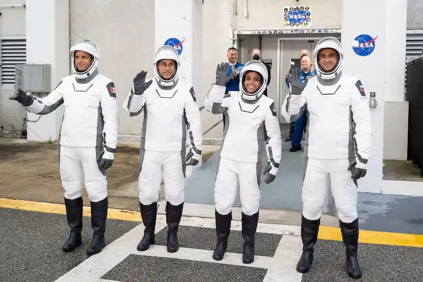 NASA's Crew-13 before their spaceflight